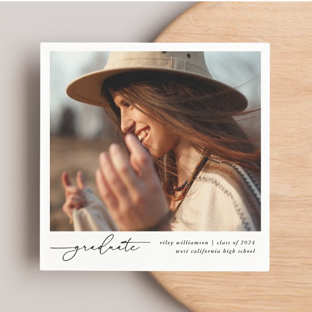 Handskript-foto för Modern Snyggt Student Pappersservett (Skapare uppladdad)