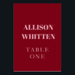 Handskript Rosa & Red Personligt bröllp Bordsnummer<br><div class="desc">Styra dina gäster i stil med dessa handskrivna Rosa och Bordsnummer i Röda Personligt bröllp. Designat med romantisk kalligrafi i mjuk rosa och fet röd, är dessa kort från elegant bord den perfekt som avslutar pekandet för din mottagningsdécor. Anpassa till namn, initialer eller bröllop-datum för ett samordnat utseende som förenar...</div>