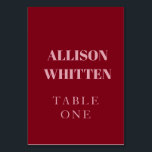 Handskript Rosa & Red Personligt bröllp Bordsnummer<br><div class="desc">Styra dina gäster i stil med dessa handskrivna Rosa och Bordsnummer i Röda Personligt bröllp. Designat med romantisk kalligrafi i mjuk rosa och fet röd, är dessa kort från elegant bord den perfekt som avslutar pekandet för din mottagningsdécor. Anpassa till namn, initialer eller bröllop-datum för ett samordnat utseende som förenar...</div>