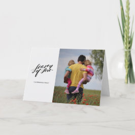 Handskriptsäsongen för hälsningsbevis för kärlek helgkort