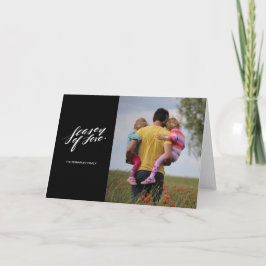 Handskriptsäsongen för hälsningsbevis för kärlek helgkort