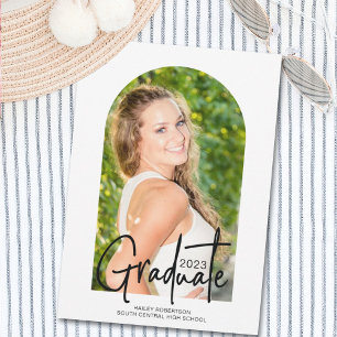 Handskriven 2023-Studentfest för foto Arch Inbjudningar