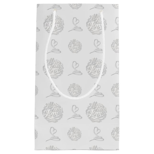 Handskriven allt du behöver är Kärlek Mönster gift (Framsidan)