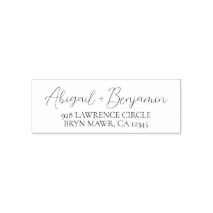 Handskriven Anpassningsbar för returadress Självfärgande Stämpel