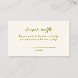 Handskriven babystövel för Grönt av ljud och Tilläggskort