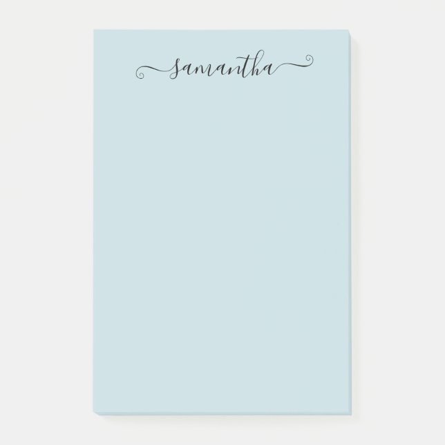 Handskriven Calligraphy Namn Personlig Post-it Block (Framsida)