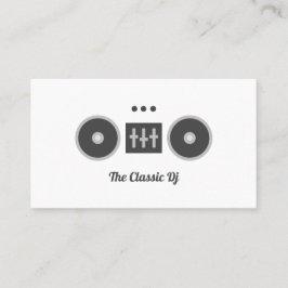 Handskriven DJ med Social-medieikoner Visitkort