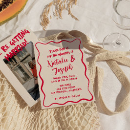 Handskriven, färgstark, modig, modern, fetstil inbjudningar