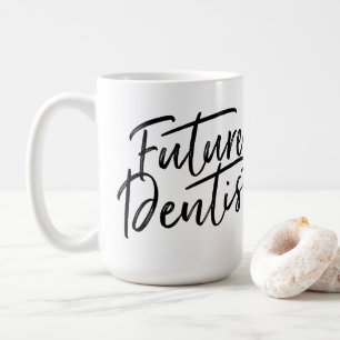 Handskriven framtida tandläkare kaffemugg