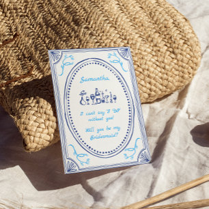 Handskriven Funky Whimsical Brudtärna Förslag Inbjudningar