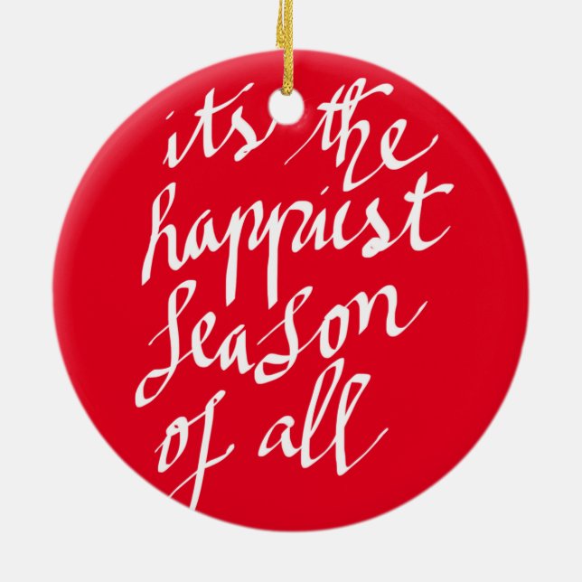 Handskriven god jul skrivar helgdag julgransprydnad keramik (Baksidan)