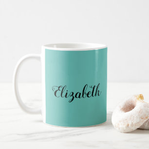 Handskriven Grönt av kaffesköldpaddan Mugg Namn