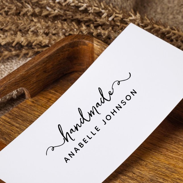 Handskriven handskriven Hobby-dator med eget namn Självfärgande Stämpel (whimsical hand-written handmade custom name stamp)