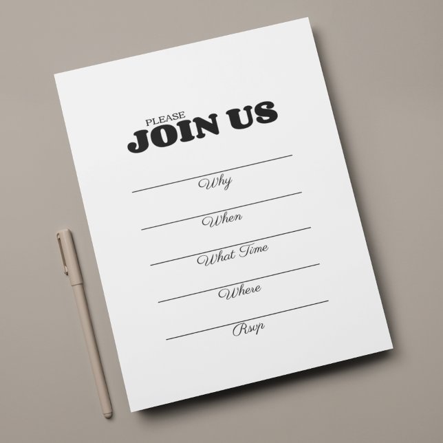 Handskriven ifyllnad flersidig svart typografi inbjudningar (Skapare uppladdad)