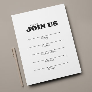 Handskriven ifyllnad svart typsnitt för flera ända inbjudningar