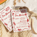 Handskriven illustrerad meny Vågigt Gräns visuell<br><div class="desc">Handskriven Illustrerad Vågigt Gräns Whimsical Menu Den här händelsemenyn innehåller handskrivna teckensnitt och hand plockade-bilder med vaxa gräns. Perfekt för möhippa,  bröllop,  födelsedagsfest eller repetitionsmiddag! Färg i text och bilder kan redigeras.</div>