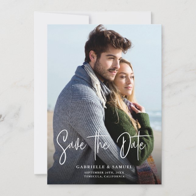 Handskriven kalligrafi 2 fotospara datum (Framsida)