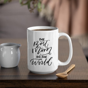 Handskriven kalligrafi det bästa Mamma i världen Kaffemugg