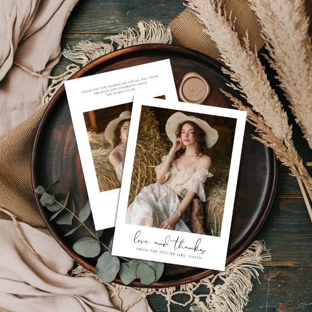 Handskriven kärlek & tack foto bröllopsfest (Skapare uppladdad)