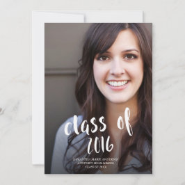 Handskriven klass av fotoinbjudan till Studenten Inbjudningar