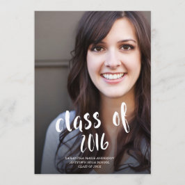 Handskriven klass av fotoinbjudan till Studenten Inbjudningar
