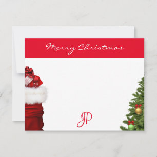 Handskriven Merry Christmas Text Monogram Mall