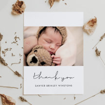 Handskriven, minimalistisk babydusch tack vare dit