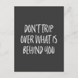 Handskriven Motiveringsot Black White Vykort