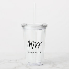 Handskriven Mrs Anpassad Take Away Mugg