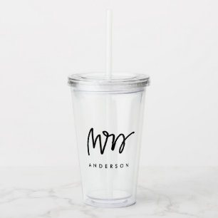 Handskriven Mrs Anpassad Take Away Mugg