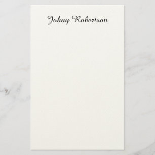 Handskriven Namn Enkel Elegant Professionell Moder Brevpapper