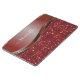 Handskriven Namn Glam Red Metall Glitter iPad Air Skydd (Sidan)