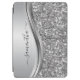 Handskriven Namn Glam Silver Metall Glitter iPad Air Skydd (Framsidan)
