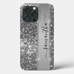 Handskriven Namn Grafit Diamant Glitter look