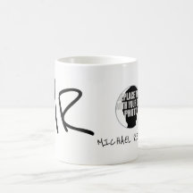 handskriven namn & initialer med foto b/w