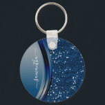 Handskriven Namn-marinblått Metall Glitter Nyckelring<br><div class="desc">Den här designen kan vara personlig i det område som tillhandahålls genom att ändra fotot och/eller text. Du kan också anpassa den genom att klicka på Anpassa den här mallen och sedan välja klicka för att anpassa ytterligare alternativ och ta bort eller ändra färg i bakgrunden, lägga till text, ändra...</div>