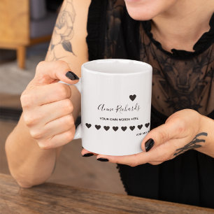 handskriven namn namnteckning med kärlek-hjärtan v kaffemugg