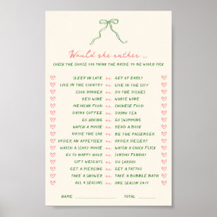 Handskriven nedladdningsbar skulle hon hellre spel poster