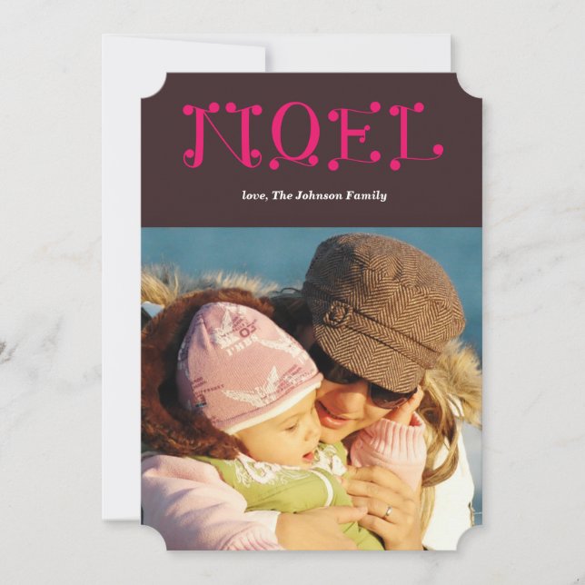 handskriven NOEL Julkort (Framsida)