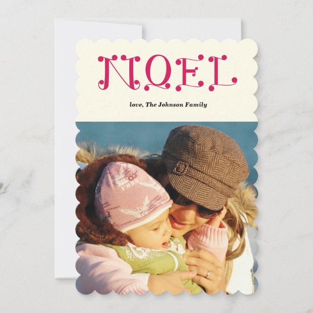 handskriven NOEL Julkort (Framsida)