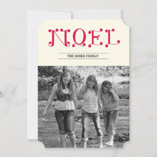 handskriven NOEL Julkort