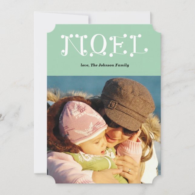 handskriven NOEL Julkort (Framsida)