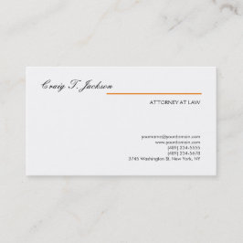 Handskriven Professionell Attorney Lawyer Modern Visitkort