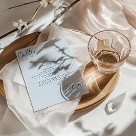 Handskriven Retro-minimalistisk monokromatisk Bröl Inbjudningar