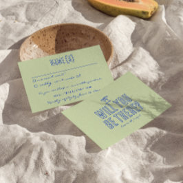 Handskriven ritad färglös Retro-Funky Bröllop OSA Kort