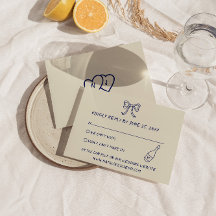 Handskriven ritad retro unik modern Bröllop