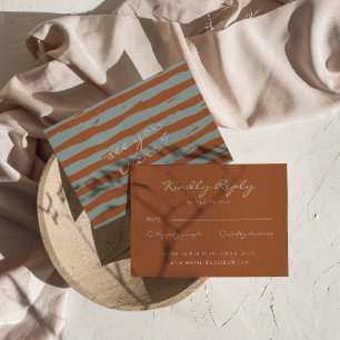 Handskriven Streck Whimsical Fall Wedding OSA Kort
