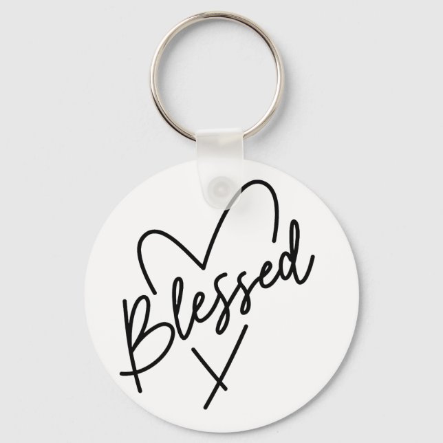 Handskriven tackplatsoffert nyckelring (Framsida)