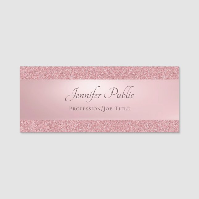 Handskriven text Modern för handskriven text i Ro  Namnbricka (Framsida)