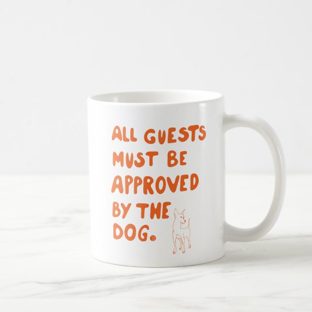 Handskriven typografi med illustration av hund kaffemugg (Höger)